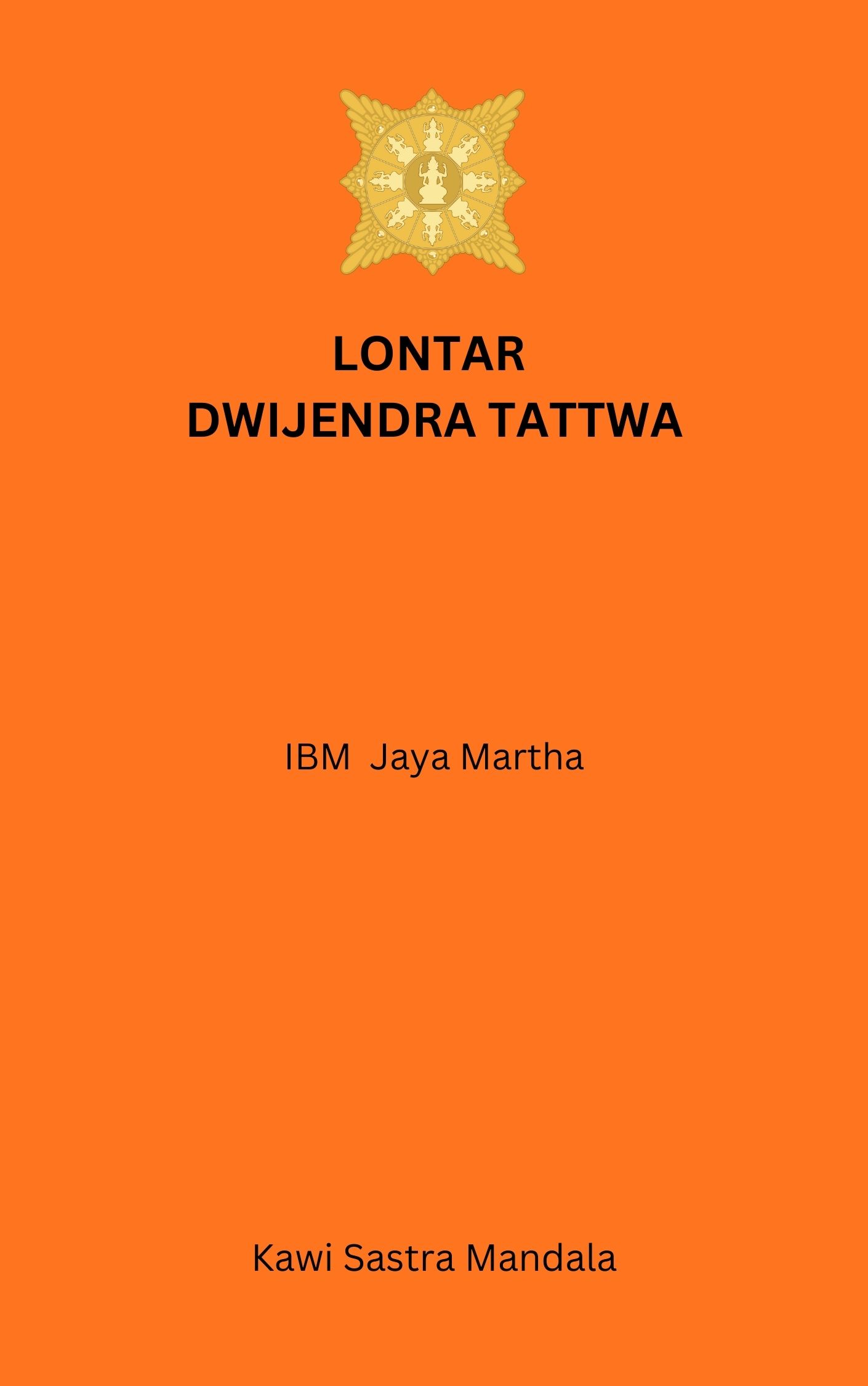Sampul Dwijendra Tattwa